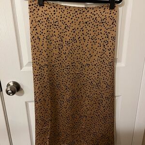 Vine & Love Leopard Slip Skirt
